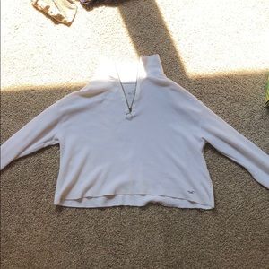 long sleeve, cropped “boyfriend tee”